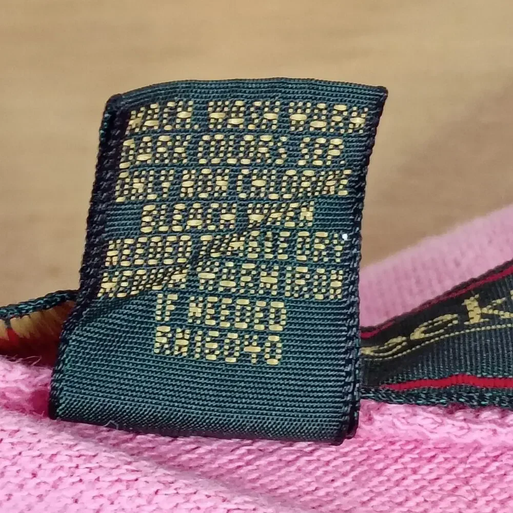 Vintage Cross Creek Polo Shirt Men's L Pink Solid 100% Cotton Made in USA